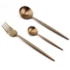 Din sets sets Jankng 24-PCS Rose Gold Set Set Wedding Fork Knives Scheppen theelepel 18/10 roestvrij staal servies