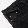 2023 Tracksuit Punk Street Men's Black Pant Sets Spring Hooded Denim Jacket and Ripped Patch Stretch Jeans Vintage 2pcs Men Clothing