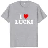 Camisetas de hombre Simone I Love Lucki camiseta música moda Casual camisetas tamaño UE 100% algodón AA230310