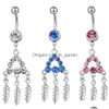 Navel Bell -knop Ringen D0740 Mix kleuren buikring drop levering sieraden body dhgarden dhnyc