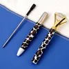 Leopard Ballpoint penna stora diamantboll pennor mode skolkontorsmaterial