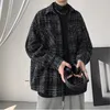 Chaquetas de los hombres Chaquetas Hombres Plaid Handsome Cargo Otoño Moda All-match Casual Ulzzang Baggy Cool Streetwear Daily Simply Pockets Cozy 230311