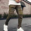 Calças masculinas Moda de rua Modos de cor sólidos Ginástica academ