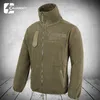 Vestes pour hommes Printemps hiver polaire hommes veste tactique militaire Cargo vestes pleine fermeture éclair en plein air coupe-vent col montant chaud manteaux de travail 230311