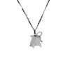 Pendant Necklaces Anime Chainsaw Dog Necklace Cartoon Animal Cute Puppy Charm 60cm Alloy Chain Clavicle Women Jewelry