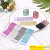 Napkin Ring Hotel Table Decoration 8 Rows Mesh Drill Hollow MultiFunction Napkin Buckle 10 Colors Decoration Wedding