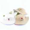 Wide Brim Hats Reversible Bucket Hat Kids Summer Cotton Sun Hat Cartoon Embroidery Toddler Baby Bucket Cap Boys Girls Fishing Hat P230311