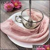 Table Napkin 10Pcs Cloth Napkins Serving Decor Dinner Towel For Kitchen Plates Mat Setting Wedding Decoration Party Linen Fabric Gau Dhwzg