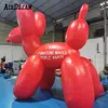 3m/4m/5m Hot-salling wspaniały pcv gigantyczny nadmuchiwany pomarańczowy balon pies kreskówka maskotka Model do dekoracji parku reklama