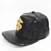 Casquettes de baseball en cuir PU, casquette Hip-hop, signe du Dollar américain, chapeaux pour hommes et femmes, cadeau d'anniversaire Hip Hop