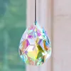 Avize kristal muy bien 75mm renkli prizma suncatcher parlak dekor parçaları diy ev bahçe düğün dekorasyon aksesuarları