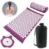 Back Massager Massager Cushion Massage Yoga Mat Acupressure Relieve Pain Stress Back Body Pain Spike Mat Acupuncture Mat and Pillow Set 230331