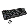 n Tastiera da gioco meccanica wireless K599 Tastiera per computer retroilluminata RGB Tenkeyless compatta al 60% Interruttori rossi Giocatori PC