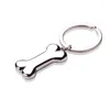 Keechhains 2023 Cute Dog Bone Key Chain Fashion Leghe Fashion Charms Pendente Pendente Porta per uomini per uomini Gioielli per portachiavi per auto da donna