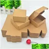 Gunsthouders 100 stks Kraft Paper Candy Box Small Cardboard Packaging Craft Gift Handmade Soap Drop Delivery Wedding Party Events Supp DHMS5