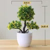 Dekoratif çiçekler yapay bitkiler bonsai ağacı simülasyon pot plantas sahte çiçek süsleme hagor ev dekor bahçe yatak odası dekorasyon