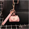 Schmuck Mode Damen Pu-Leder Mini-Geldbörse Autoschlüsselhalter Münzgeldbörse Clutch Bag Haushälterin Schlüsselbund Kleine Handtasche Geldbörsen 2727 T2 DHPK7