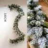 Decorative Flowers Christmas Decor Rattan Artificial Plant Vine Floral Decoration Cedar Belt Landscaping Props Desktop Window Hanging