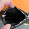 M62650 Womens key coin purse mens wallet black flower poke card holder keychain Genuine Leather luxury Designer small zippy wallets Coin Purses CardHolder Key pouch
