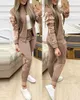 Women's Two Piece Pants Tracksuit suits 2 Set Zipper JacketLong Sports Suit Female Sweatshirt Sportswear for Woman Clothing 230310