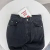 Kvinnors jeans höst vintage streetwear jeans kvinnor hög midja jeans lösa svarta byxor breda ben bootcut byxor kvinnor denim flare jeans 230311