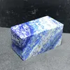 Decorative Figurines Lapis Lazuli Handmade Crystal Gem Hand Massage Rectangle Used To Decorate Natural Stone Healing