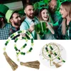 Kronleuchter Kristall Irish Festival Holzperlenschnur Seil Quaste Tablett Ornamente Krawatte klein