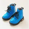 Herfst winterkinderen Martin Boot Patent Leather Boy Girls Snow Boots Peuter Baby Non-Slip Sneakers Kids Athletic Shoes