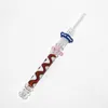 Hookahs Quartz Rig Stick Nail Mini Nectar with Filter Tips Tester Quartz Straw Tube Glass Water Pipes Smoking Accessories