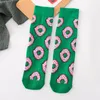 Women Socks Harajuku Style Autumn Winte Avocado Friesh Egg Pwan Fun Fashion Fashion Funder Funder Funder Funder Quirky Cotton Ladies SK25