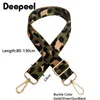 Bag Parts Accessories Deepeel Women 38cm Wide Colorful Strap Leopard Shoulder Crossbody Straps Female Nylon Adjustable s Belt 230311