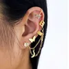 Dos Boucles D'oreilles De Mode Cristal Papillon Clip Boucle D'oreille Pour Les Adolescents Femmes Oreille Poignets Cool Bijoux Rétro Chaîne Longue Suspendus Boucles D'oreilles En Métal Cadeau