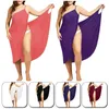 Kvinnors badkläder plus storlek Kvinnor Summer Swimsuit Scarf Beach Cover Wrap Sarong kjol Maxi Dress Cover Up Beach Sarong Pareo Bikini Swimsuit Wrap Y2303