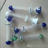 Vidrio - Pipa de mano verde negra para fumar Bubbler Hookahs tabaco Pipas de mano coloridas pipa de vidrio