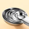 Stainless Steel Measuring Spoons Kitchen Measuring Tools Spoon Set Graduated Home Baking Cooking Gadgets RRA