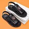 Men's Leather Slippers Summer Fashion Personality Casual Outdoor Comfort Non-Slip High-Quality Soft Soled Sandals
