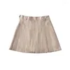 Skirts Summer White Black Pleated Women Sexy Mini Skirt Womens Tenny Ladies High Waist Short 2023