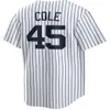 Aaron Judge Gerrit Cole Maillot de baseball Anthony Rizzo Gleyber Torres Derek Jeter Yankees DJ LeMahieu Josh Carlos Rodon Juan Soto Stroman