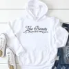 Erkek Hoodies Gerçek Güzellik İçinde Gelir Kadınlar Moda Pure Pamuklu Sıcak Kalite Alıntı Slogan Külkü Hipster Young Style-K652