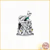 Pandora S925 Pure Silver Red Love Medal Charm Is Suitable for Primitive DIY Lady Bracelet Jewelry Production