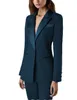 Damskie garnitury Blazers 2 -częściowe stroje dla kobiet Blazer z spodniami Wedding Tuxedos Party Office Prace Slim Fit Business Suit 230311