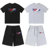 Summer Trapstar T Shirt Designer Tops Embroidered Letters T-shirt Round Neck Short Sleeve Tee Street Fashion Casual Sports Suit Jogger Pants