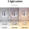 Lights Night LED Light Touch Table Lampe Crystal Bureau 16 couleurs USB Charge Projecteur Amosphère DÉCOR DE CHAMBRE BAR BAR