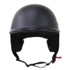 Motorcycle Helmets DOT Approved Sull Cap Motorcycles Half Open Face For Chopper Flat Black