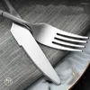 Учебные посуды наборы серебряной простые путешествия портативные неразрушимые скандинавские кухонные гаджеты.