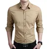 Men's Casual Shirts Fashion Men Slim Fit Long Sleeve Shirt Polka Dot Business Tops Plus Size 5XL Camisa Masculina Camiseta Masculina1