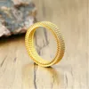 Rostfritt stål Modern Wrap Bred Ring för Kvinnor Geometrisk Finger Statement Ring Party Layered Chic Smycken