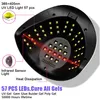 Sèche-ongles Lampe de séchage des ongles Lampe à LED UV pour ongles 114W Gel Polish Dryer Manucure Nail Lamp Avec Smart Sensor Professiona Manucure Tools 230310