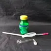 El vidrio al por mayor de la cachimba de acrílico del Sprite de las cachimbas bongs los accesorios, fumar de cristal del tubo de agua,