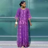 Vêtements ethniques HD vêtements africains pour femmes Tradition fête de mariage broderie dentelle Bazin Robes Boubou Marocain Femme Nigeria Robes